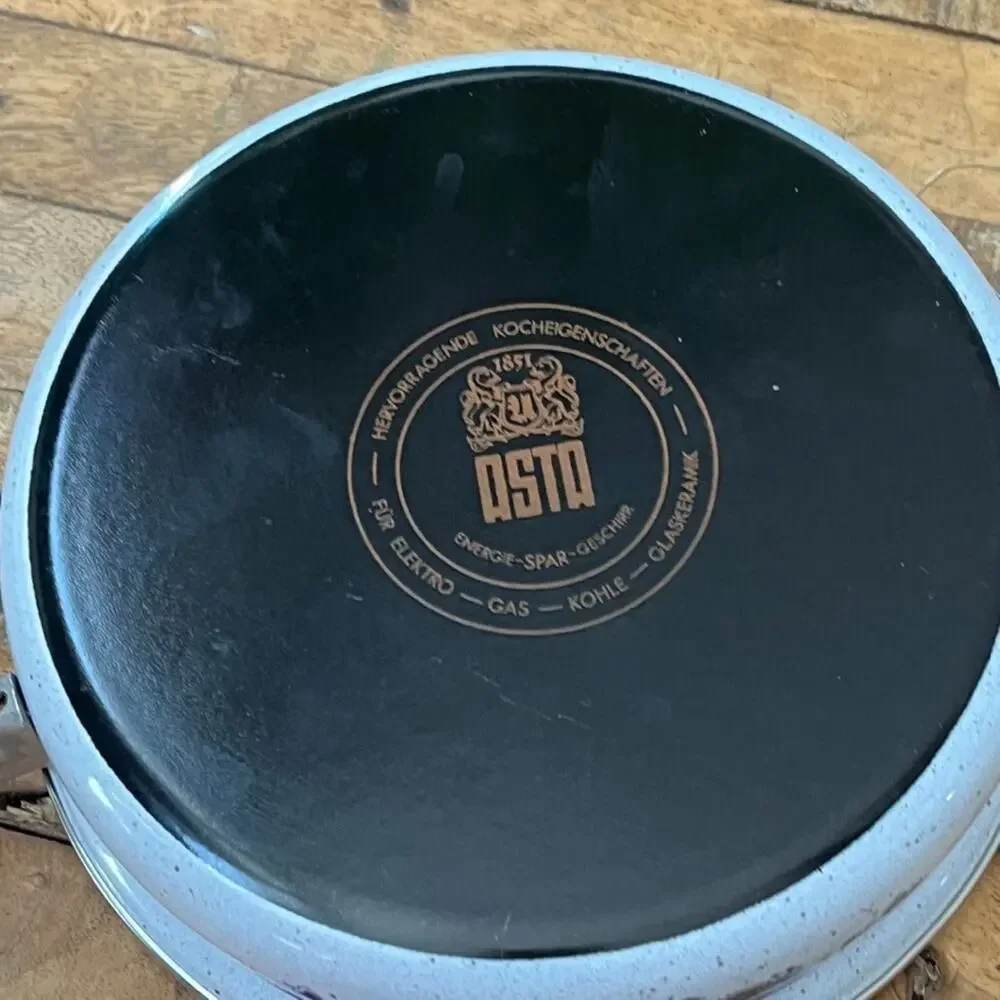 Vtg Fissler Asta Enamelware Pan Skillet Dish 8.5